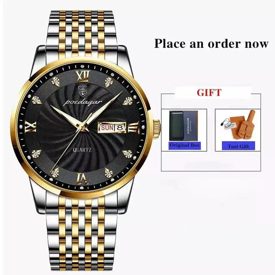 Luxury Stainless Steel Watch For Business Casual Wear