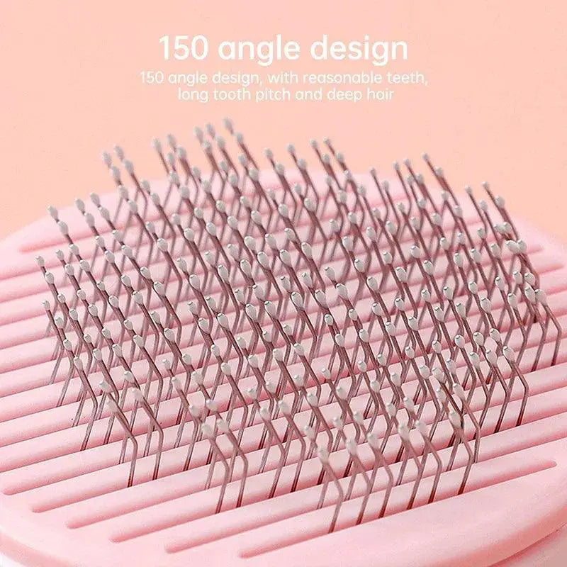 Pet Grooming Combo Self Cleaning Slicker Dog Brush Tool