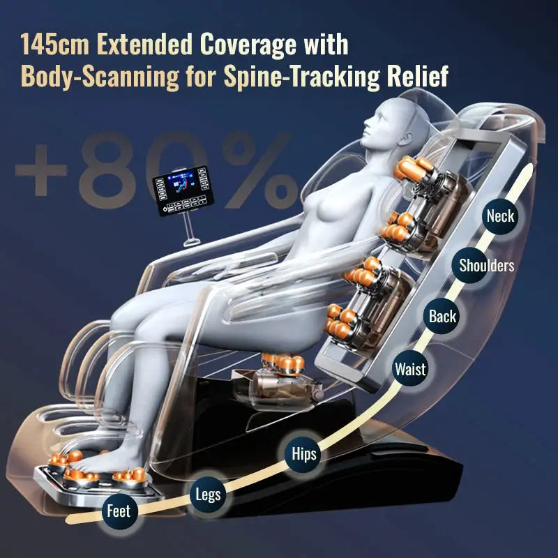 8025 Yijie Luxury Zero Gravity Shiatsu Full Body Massage Chair Electric Heat Foot Roller Portable Home Use Hot Sale