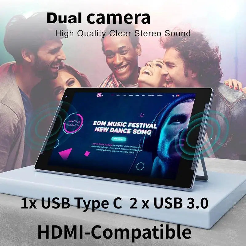 Type C 4GB DDR3 RAM Windows 10 Tablet 11.6 Inch 64GB eMMC