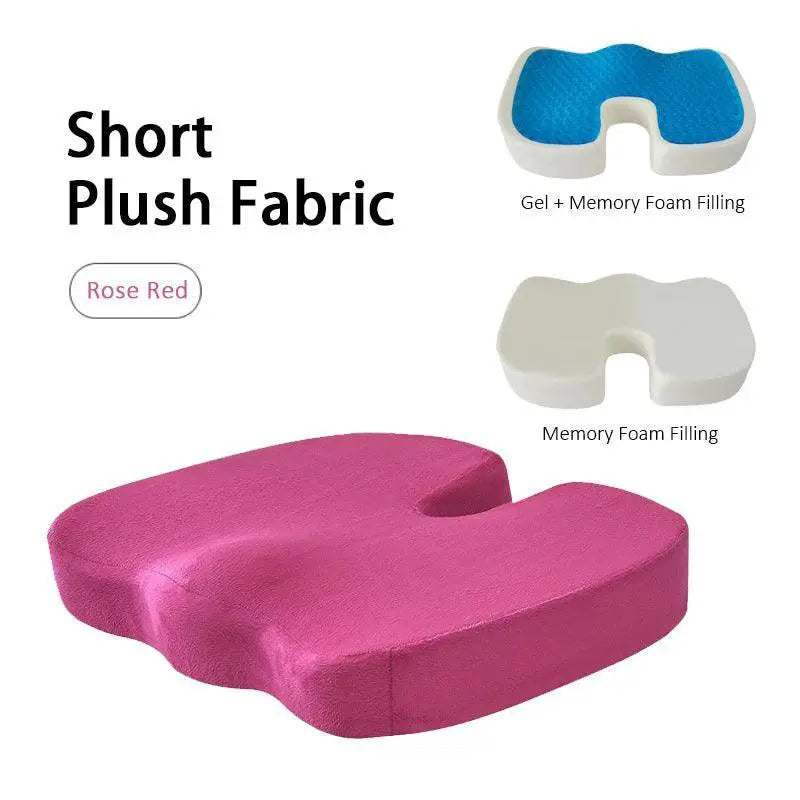 Ergonomic Gel Memory Foam Coccyx Cushion For Healthy Sitting