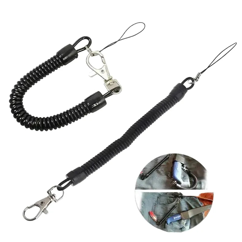 4 Pack Tactical Retractable Elastic Rope Anti Lost Lanyards