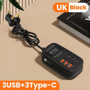 Desktop 6 Port USB Charger - Rapid Charging