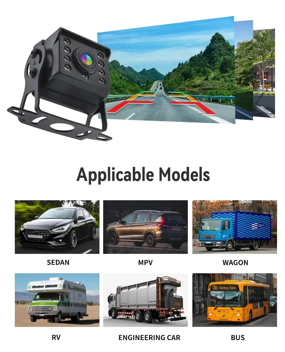 Night Vision Reversing Camera for Trucks — product view 13
