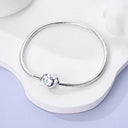 Sterling Silver Snake Chain Heart-shaped