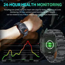Military Smart Watch - IP67 BP Fitness Tracker