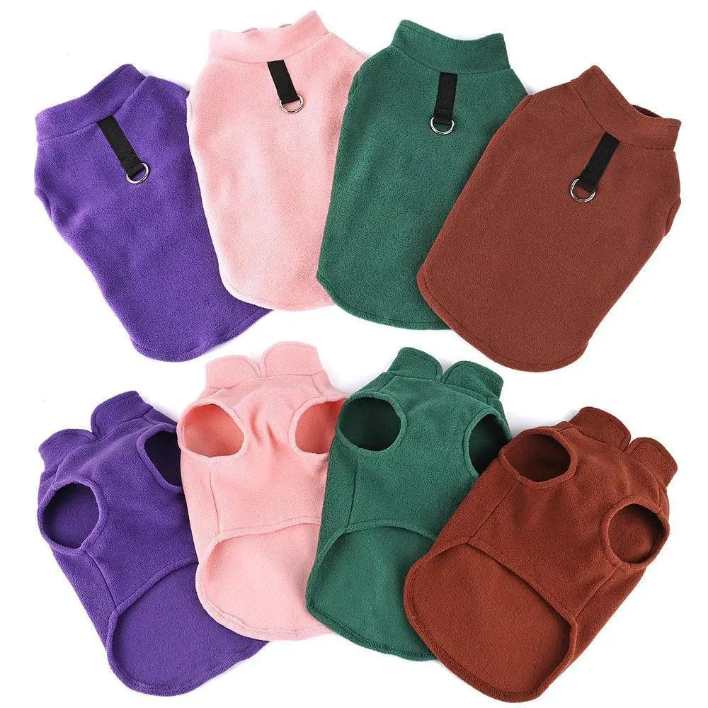 Cozy Fleece Winter Pet Vest Small Dogs Cats Warmth