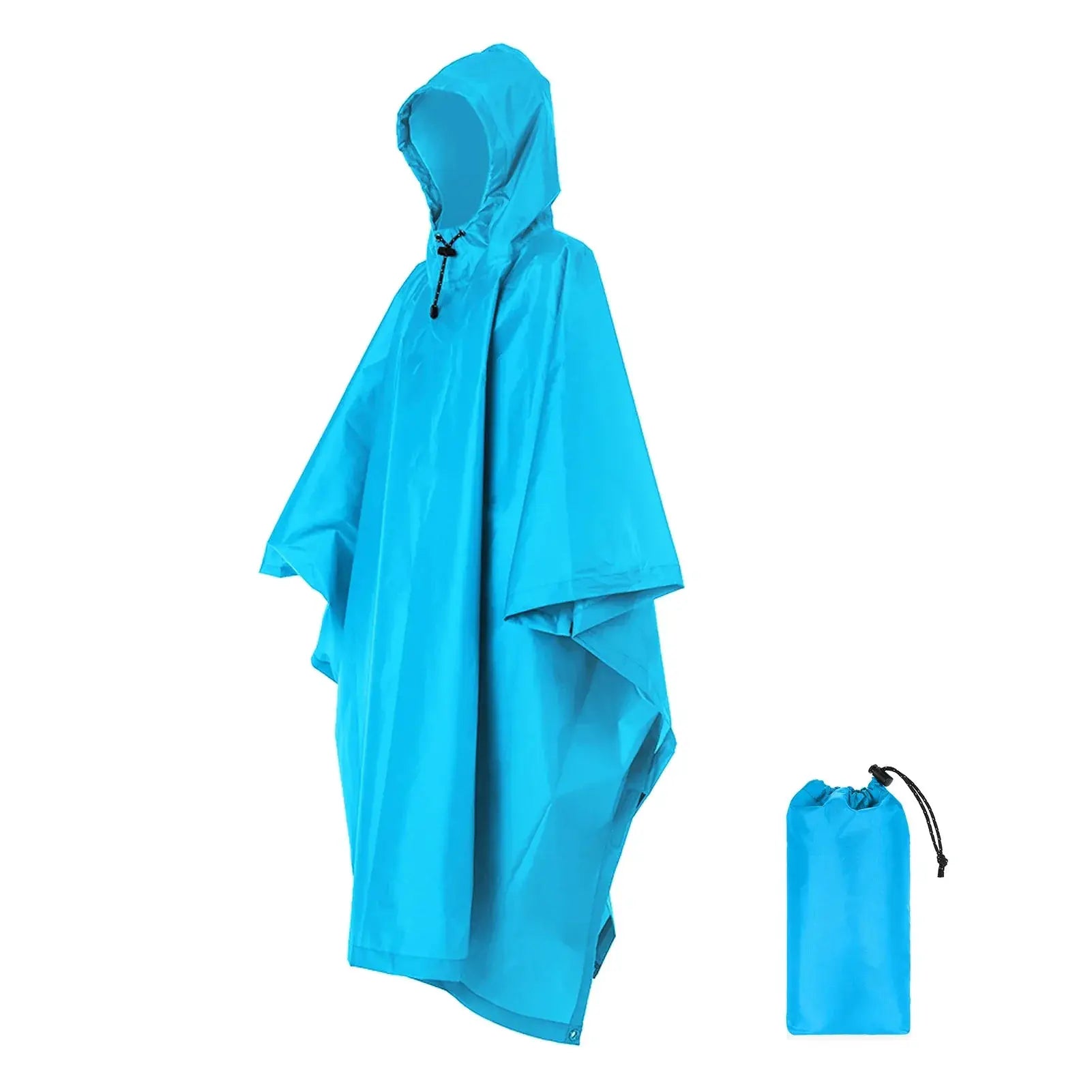 3 In 1 Waterproof Rain Poncho Hooded Coat All Weather