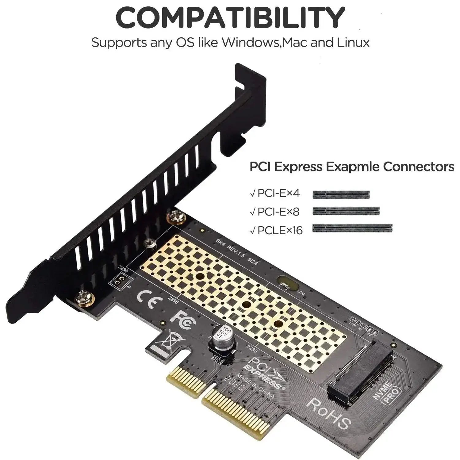 ZoeRax NVMe SSD Adapter High Speed Performance Booster