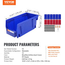 Stackable Plastic Parts Bin Organizer