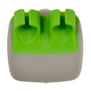 Stainless Steel Dual-Finger Grip Vegetable Peeler Green Ergonomic
