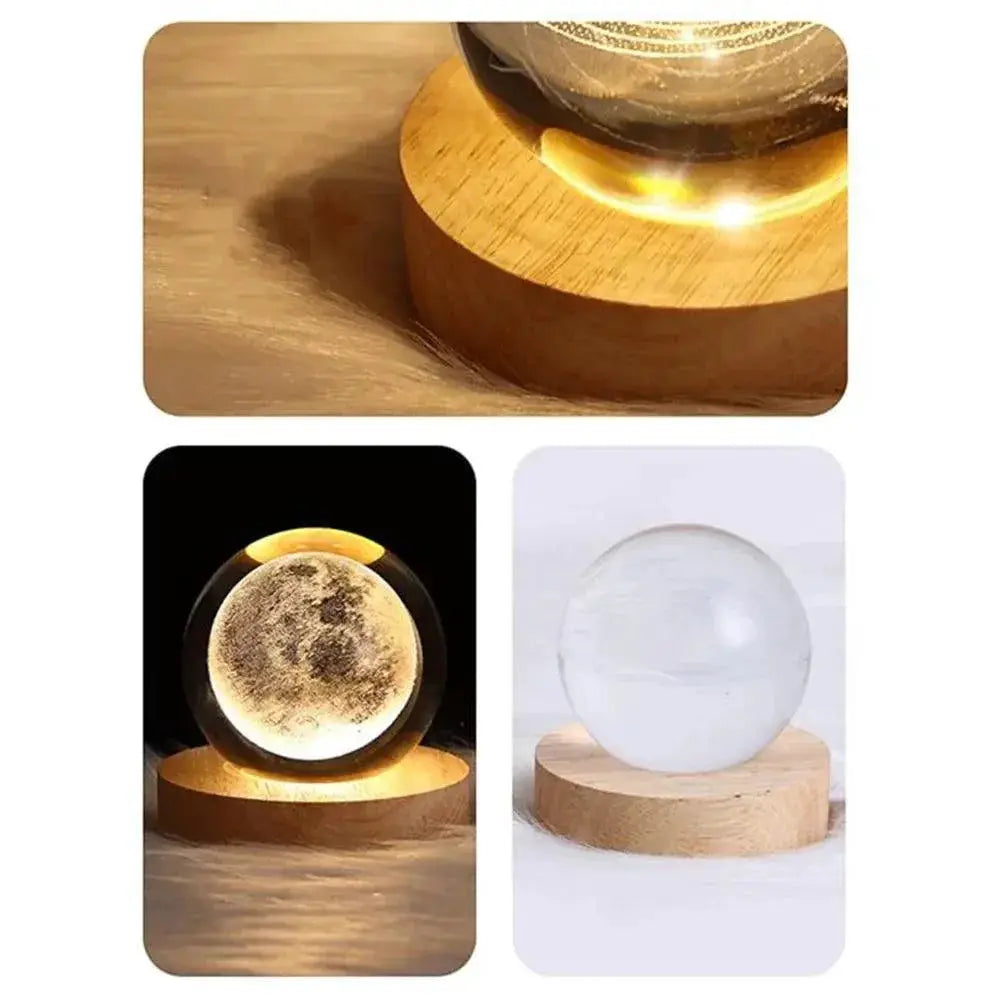 Cosmic 3D Crystal Ball LED Night Light For Home Decor