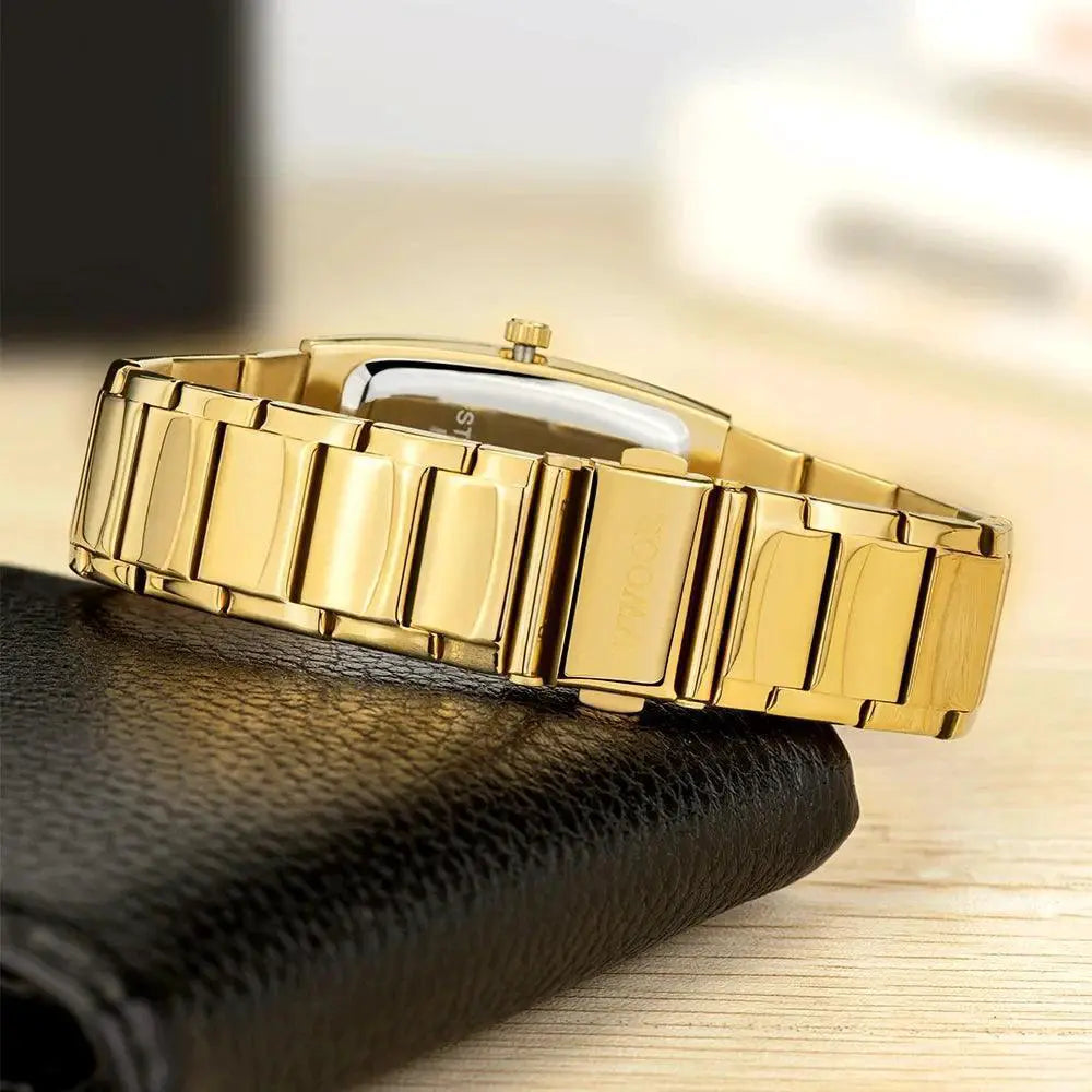 WWOOR Square Luxury Watch Elegant Waterproof Timepiece 50m