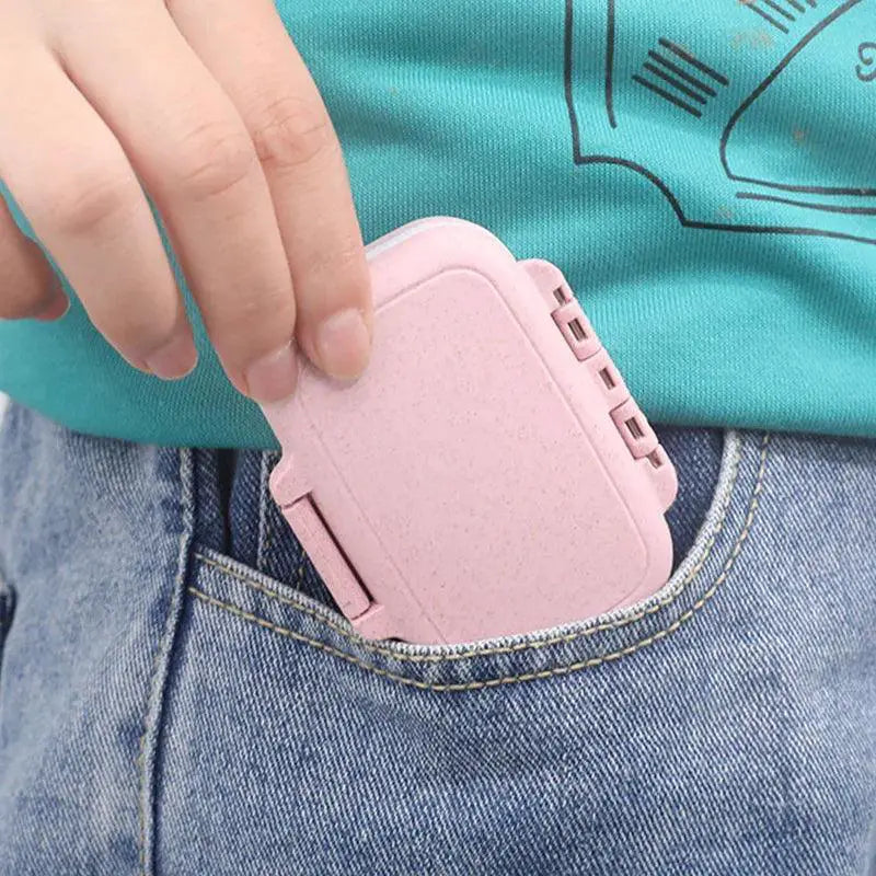 Portable Weekly Pill Organizer For Easy Medication Handling