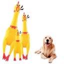 Rubber Chicken Rooster Sound Toy for Dog Child Fun