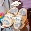 Hello Kitty Fuzzy Plush Slippers Cozy Winter Slip-On Shoes