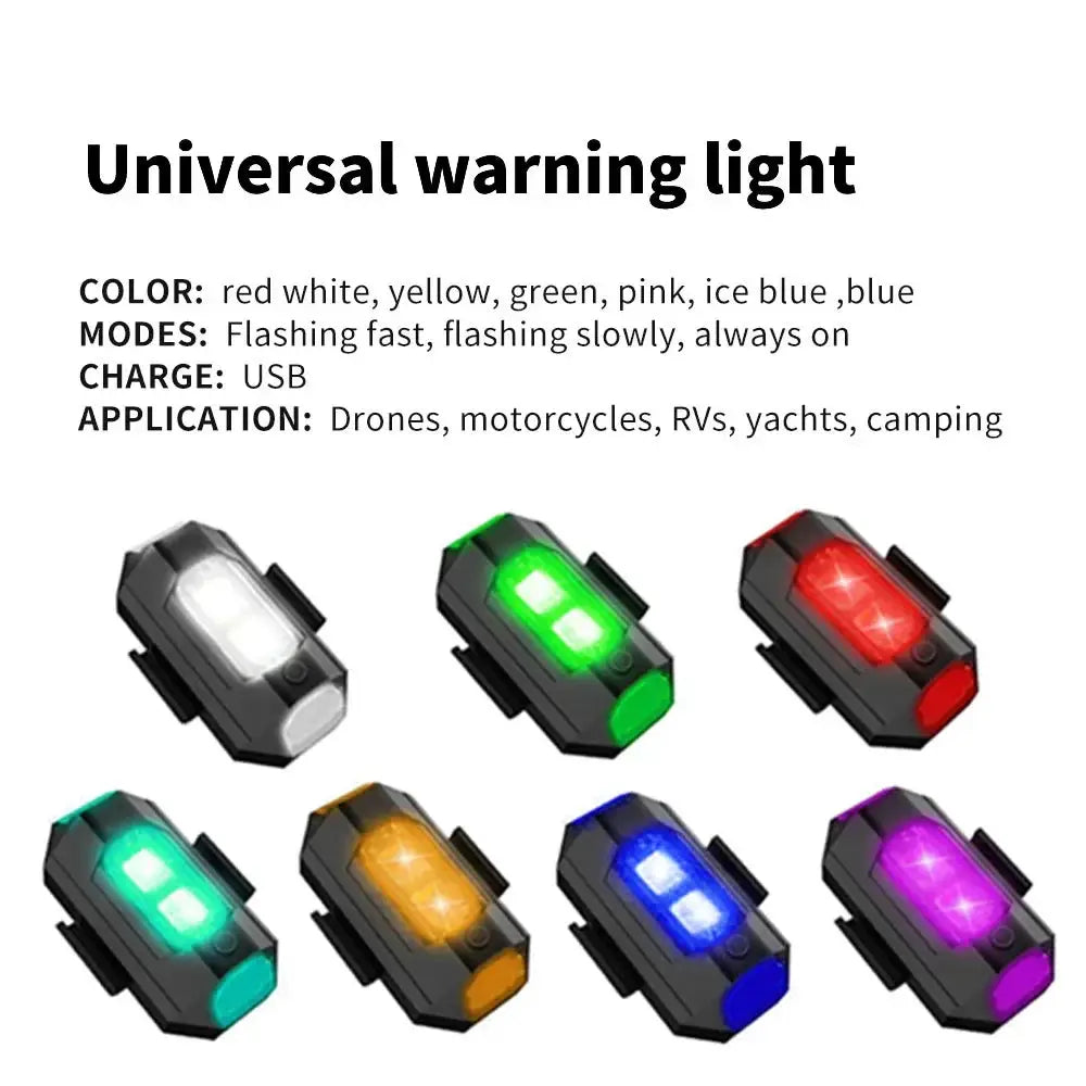 Motorcycle Lights Drone Strobe USB LED Anti Collision Safety