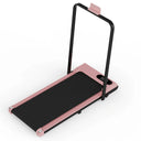 Pink Walking Pad Treadmill Foldable LED Display For Home Use
