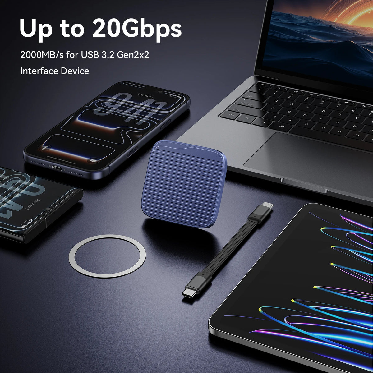 Aluminum External SSD Drive