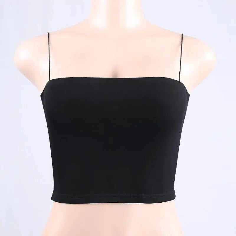 Dozw Women Spaghetti Strap Crop Top Sleeveless Camisole Summer Ready Forall - product image 3