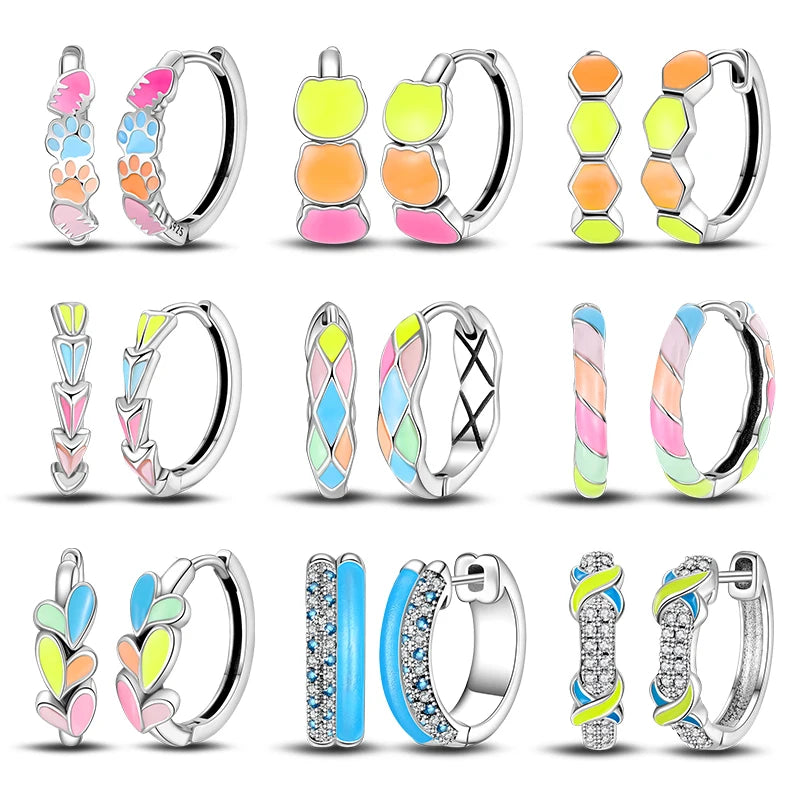 Genuine Sterling Silver Colorful Cute