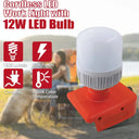 Cordless LED Work Light 12W For Makita Milwaukee Use