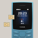 Original Nokia 105 4G 2023 Feature Phone Dual SIM Bluetooth