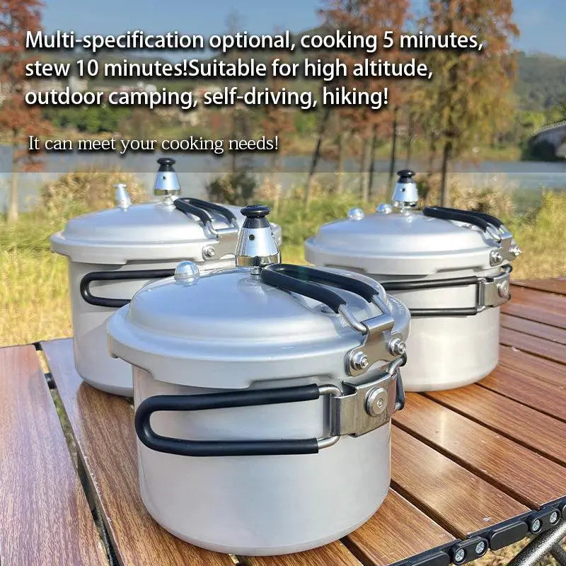 Portable Outdoor Pressure Cooker Folding Handle 2.2L
