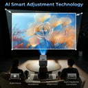 AI Smart Projector with Android OS Dolby, Decoding UHD ANSl