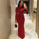 Event-Ready Draped Maxi Dress for Women