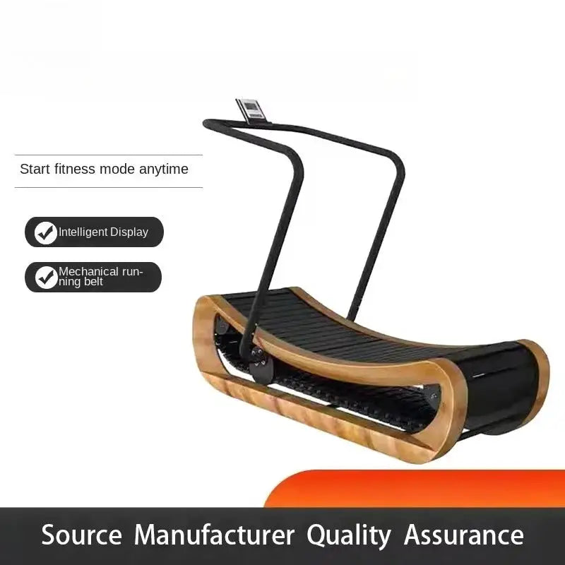 Commercial Non-Electric Mechanical Walking Pad Treadmill with Aluminum Frame for Exercise and Equipment Use at Office Home