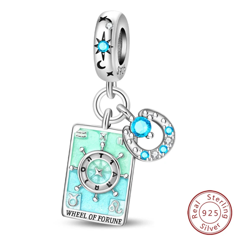 Charm Sterling Silver Tarot Card