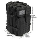 Rugged 50L Tactical Backpack for Hiking