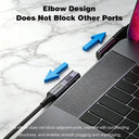 USB C Adapter - 40Gbps Angled Type C Extender