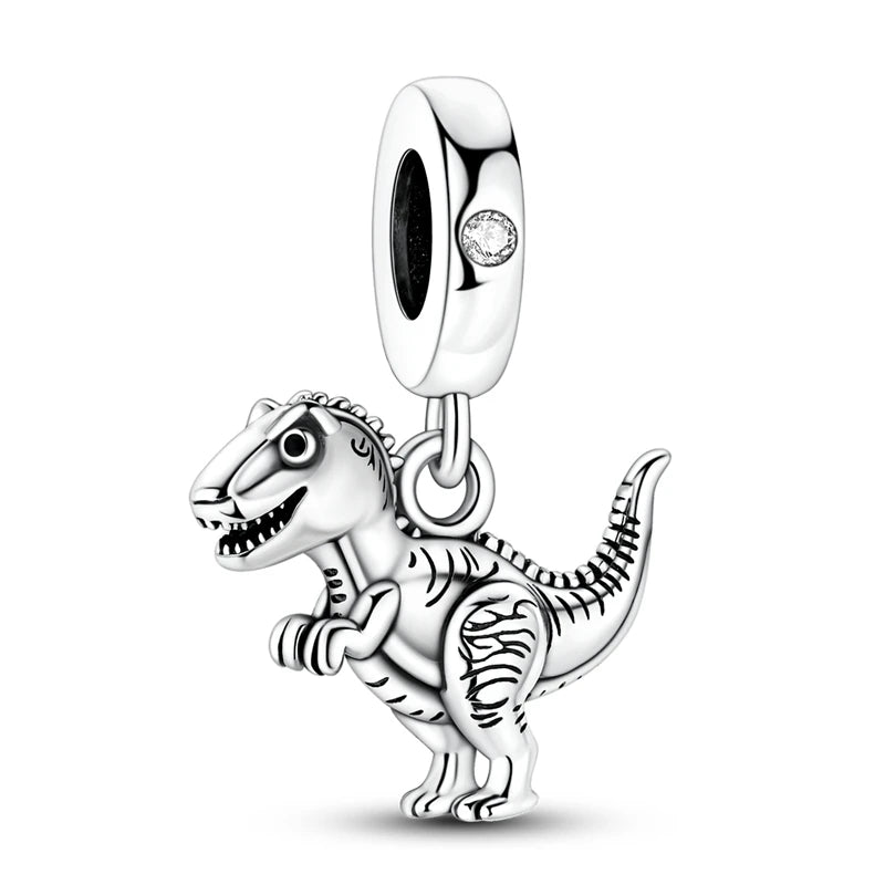 Sterling Silver Fire Dragon T-rex