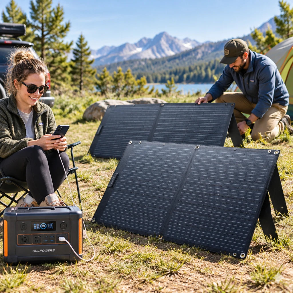 Allpowers Solar Panel - Efficient Foldable Design — product view 1
