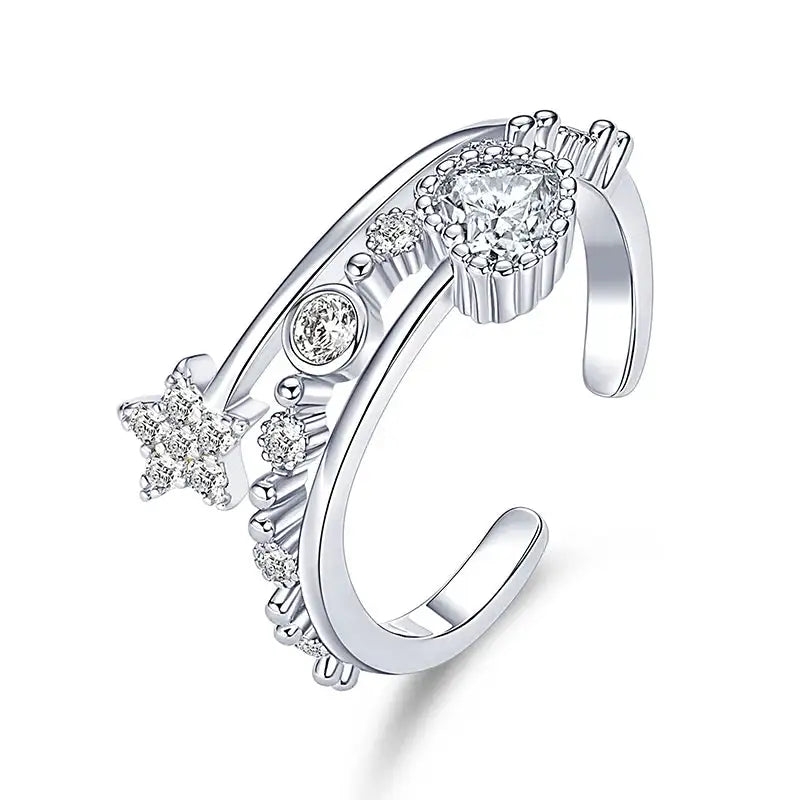 Gold Filled Moissanite Open Ring — product image 12
