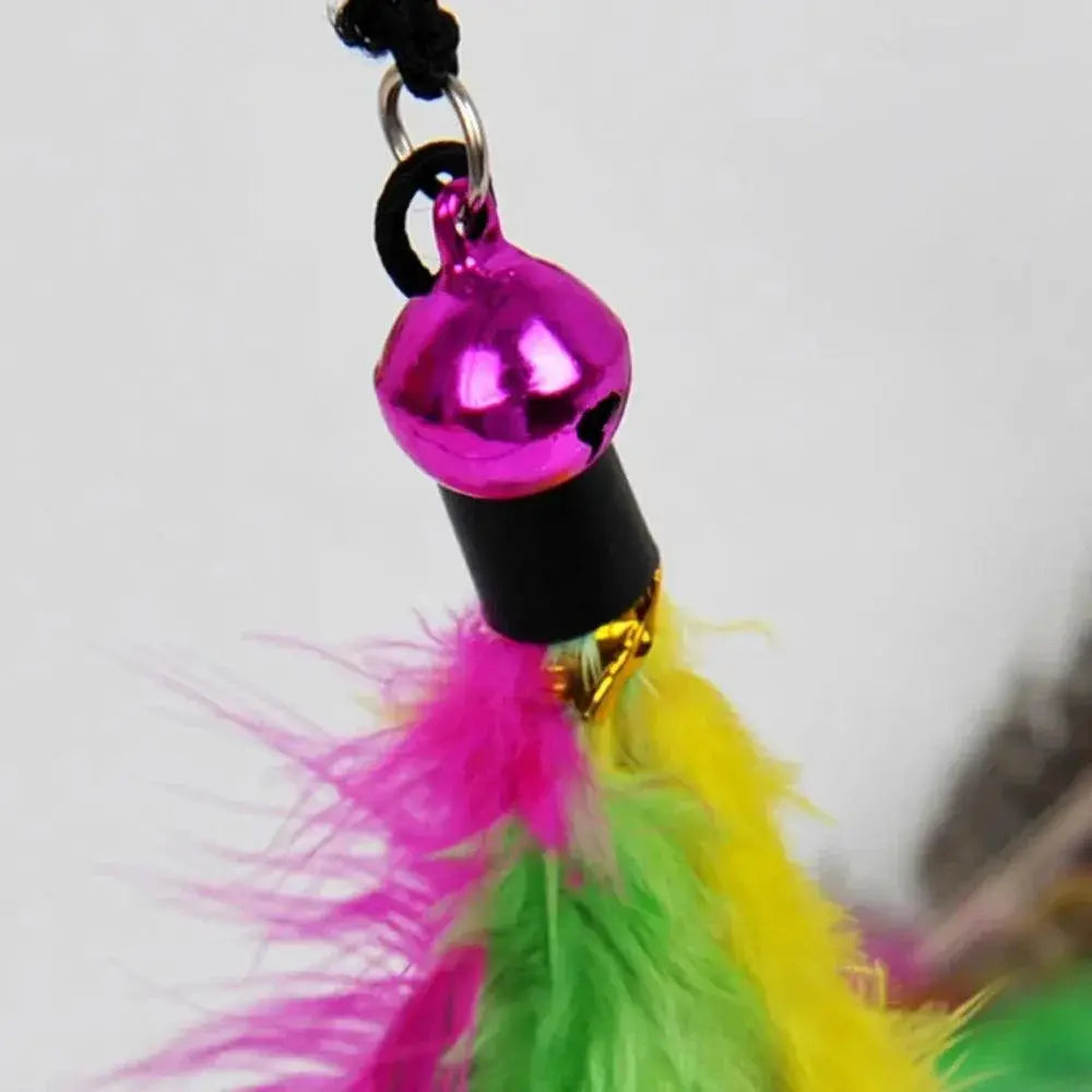 Funny Cat Teaser Rod With Feather Bell Interactive Toy