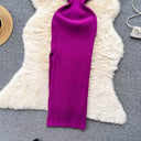 YuooMuoo Chic Wrap Dress For Women Slim Bodycon Knit Long Autumn Outfit Wardrobe