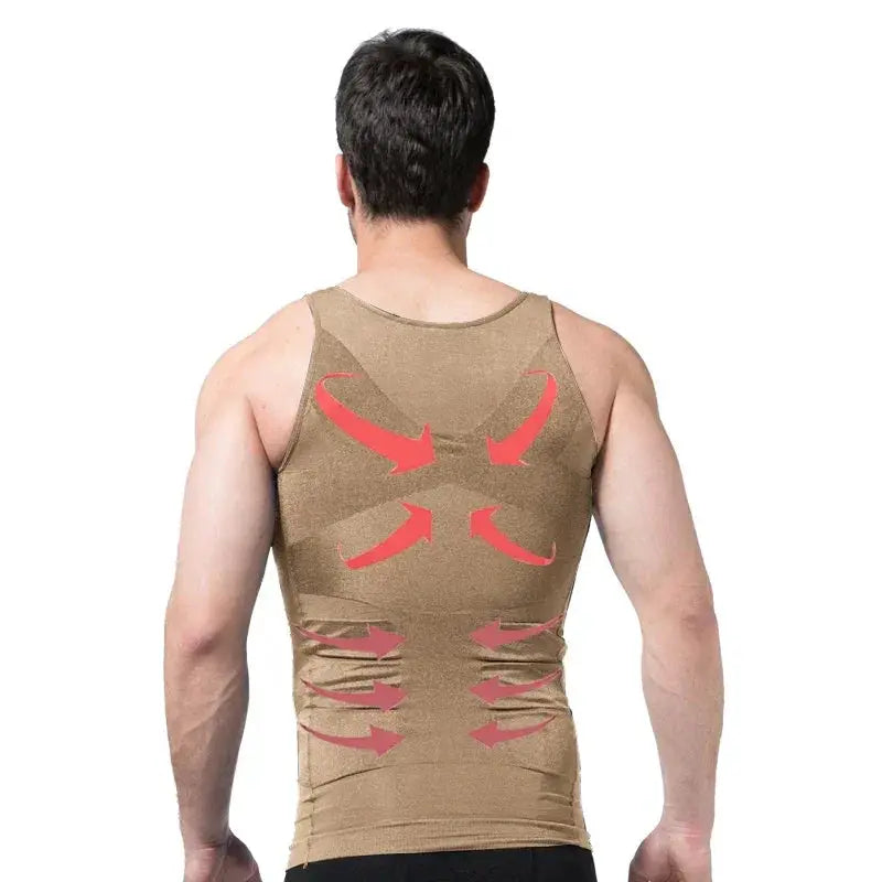 Men's Slimming Compression Corset Vest For Tummy Control