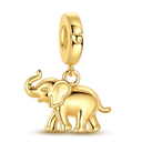 Sparkling Gold Plated Camera Charm