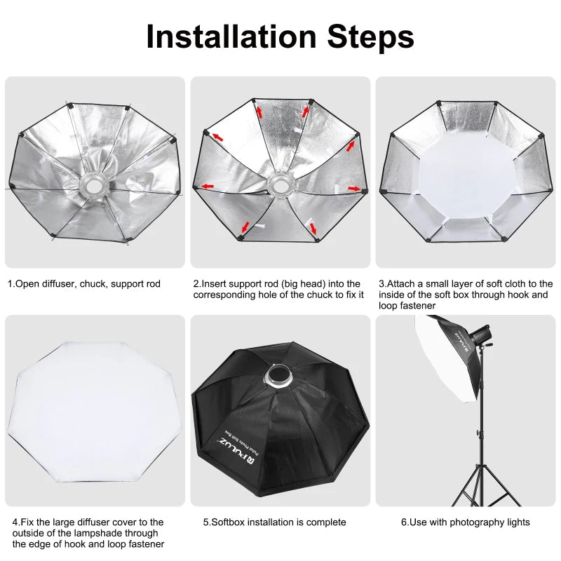 Puluz Speedlite Flash Octagon Parabolic