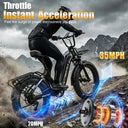 1000W Fat Tire Electric Bike For Adults
