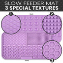 Slow Feeder Silicone Pet Placemat Promotes Healthy Eating