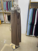 Women Strapless Backless Maxi Dress Sleepwear Loungewear Casual Loose Fit Summer