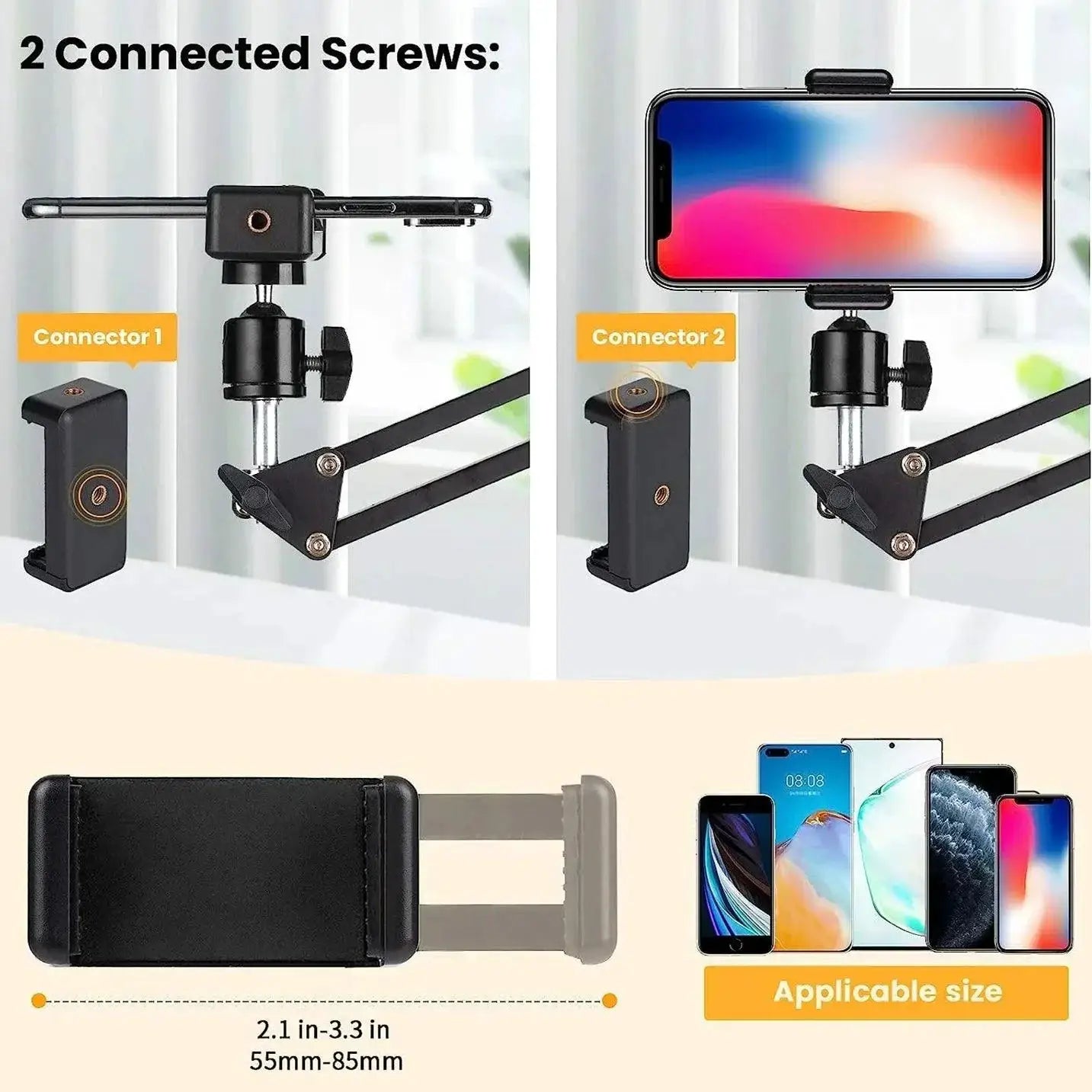 Long Arm Phone Tripod Stand for Content Creation Pro