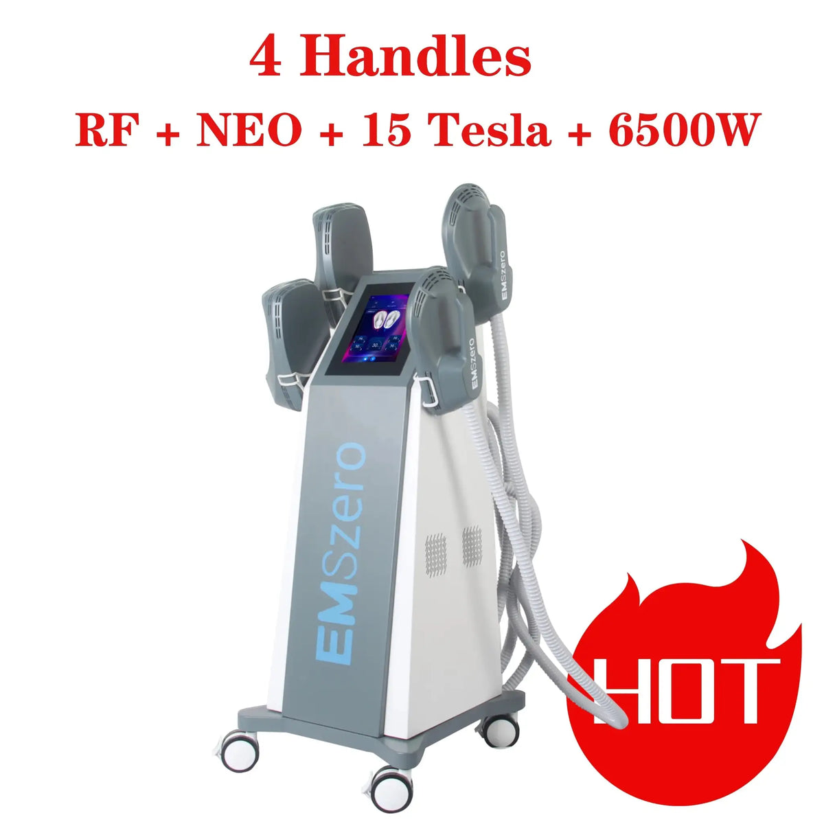 EMSzero BodySculpt Machine 15Tesla 6500w EMS RF Fat Slimming Burning Muscle Stimulation Body Sculpting 15 Electromagnetic Therap
