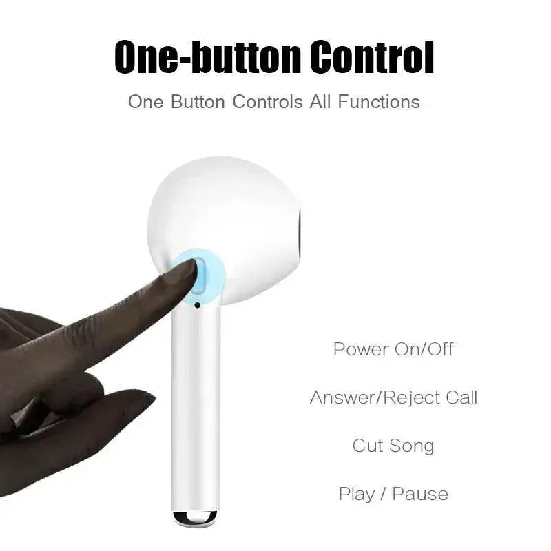 I7 Mini TWS Bluetooth Earbuds With Voice Alerts And Wireless