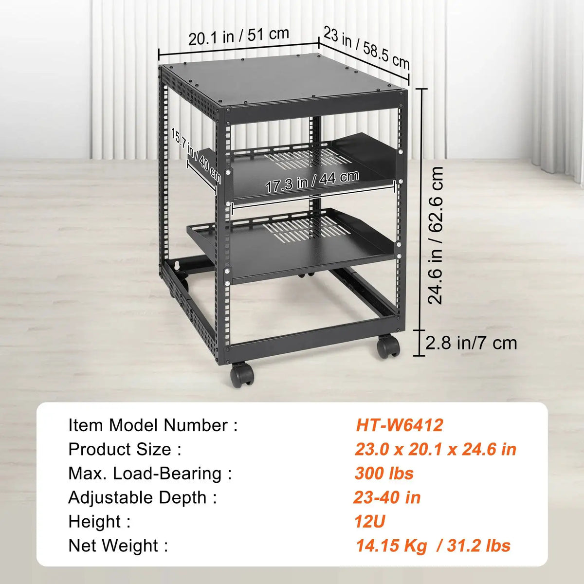 Heavy Duty Open Frame Server Rack — product view 8