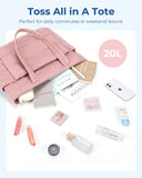 BAGSMART The Bubble Tote Bag Cotton Padded Purse